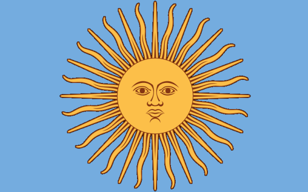 Флаг с изображением солнца