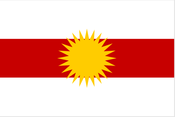 Флаг с изображением солнца