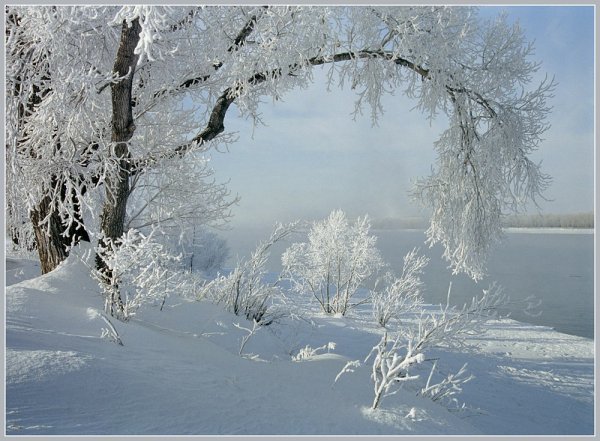 Ясное морозное утро