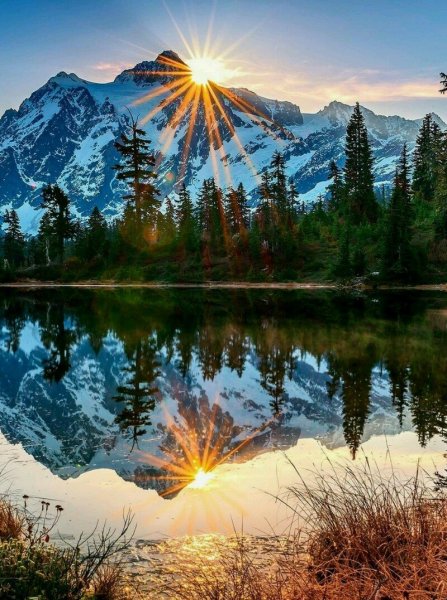 Рассвет в горах