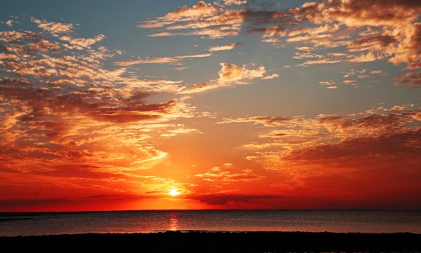 Закат Горизонт