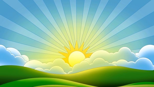 Солнышко с облаками