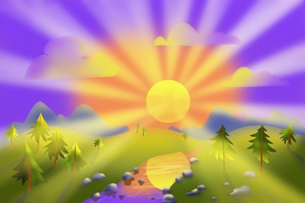 Лучики солнца