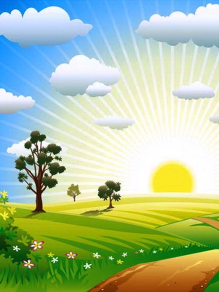 Детский фон природа