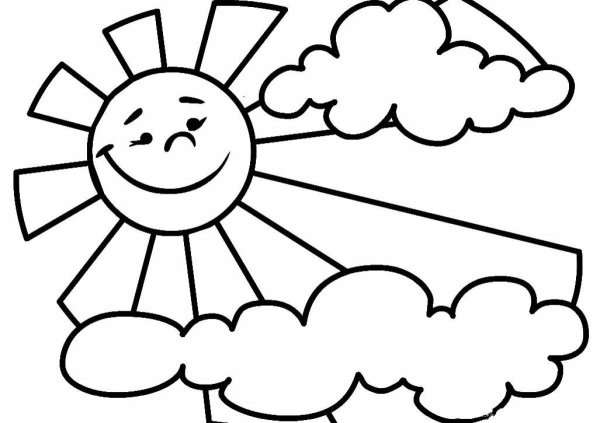 Солнце контур