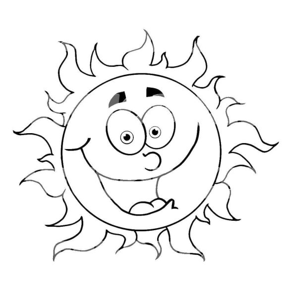 Солнце черно белое