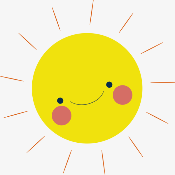 Солнышко без лучиков для детей