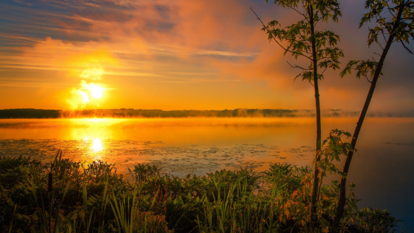 Восход на озере
