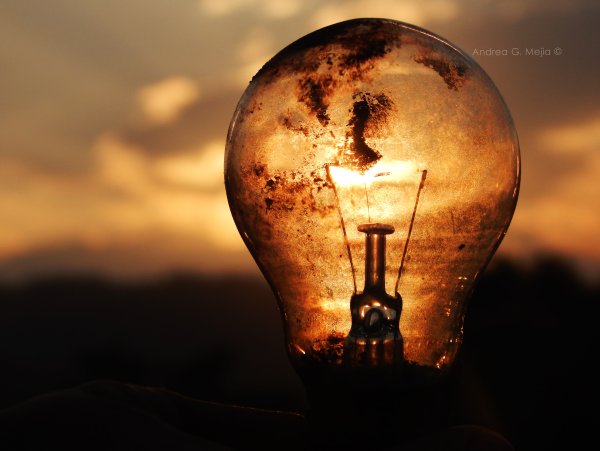 Картина с лампочками