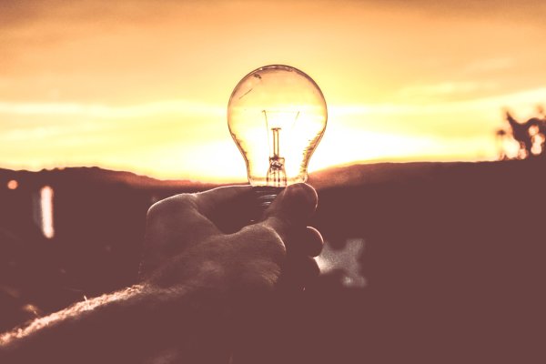 Лампа закат рассвет