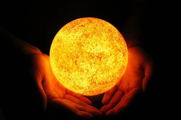 Горящая лампочка