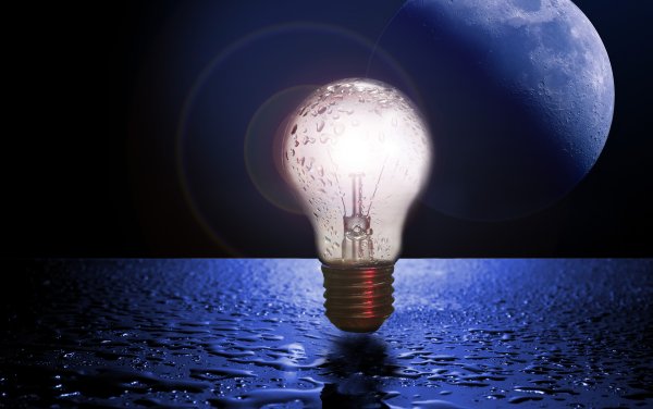 Лампочка рисунок