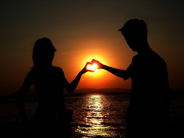 Человек на закате