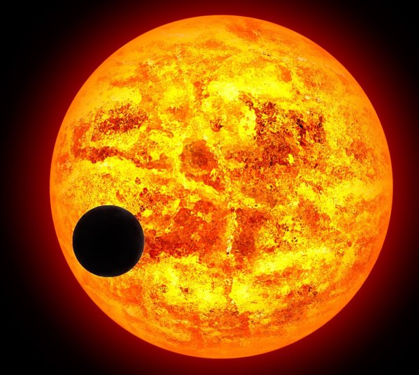 Меркурий и солнце