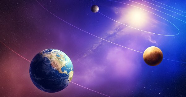 Венера и солнце