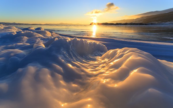 Красивый лед