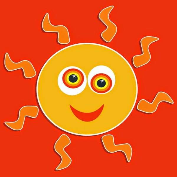 Солнце из мультика