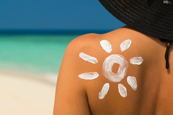 Загар на пляже