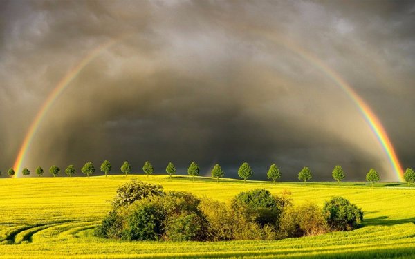 Солнце дождь гроза Радуга