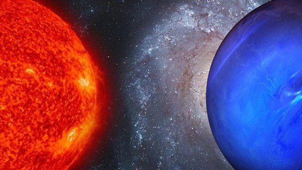 Уран и солнце