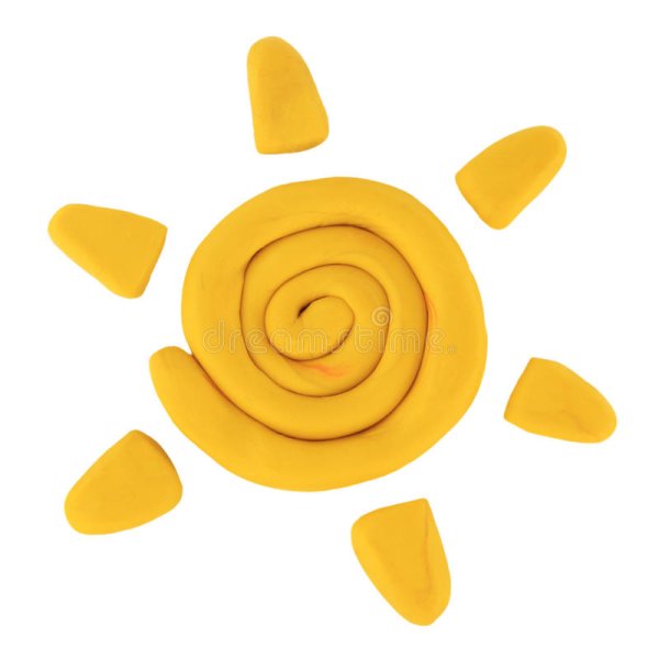 Солнце из пластилина