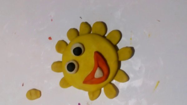 Солнце из пластилина