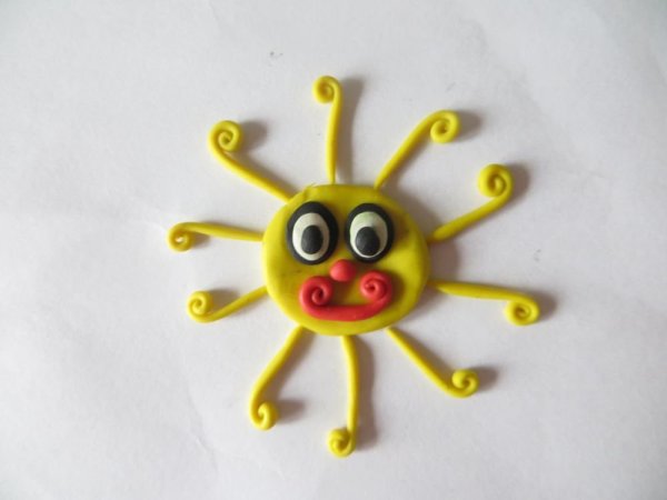 Лепка солнце