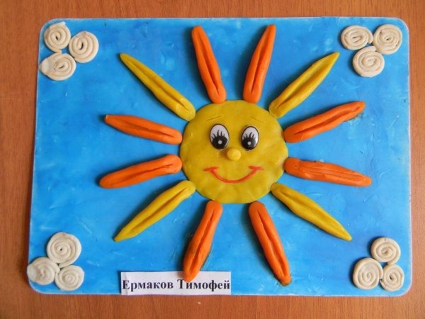 Лепка солнышко