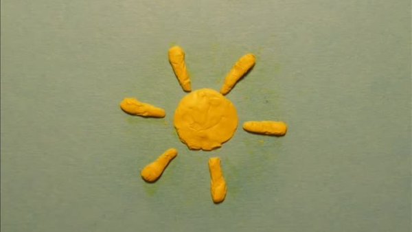 Лепка из пластилина солнышко