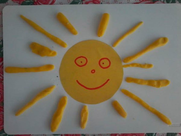 Лепка солнышко