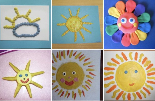 Лепка солнышко