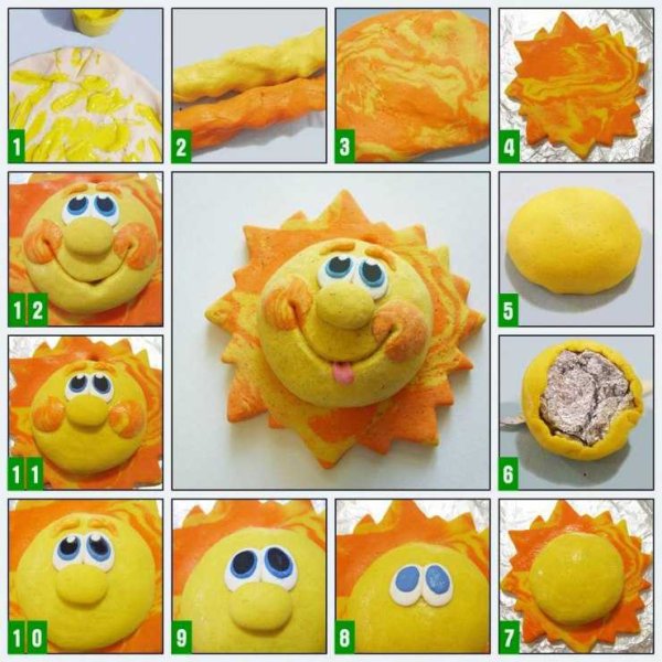 Соленое тесто солнышко