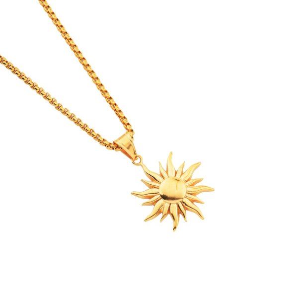 Подвеска в виде солнца из золота