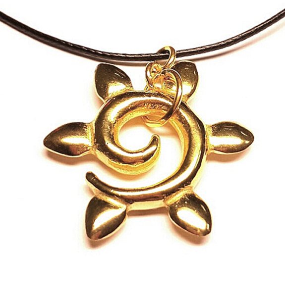 Кулон солнце золото 585