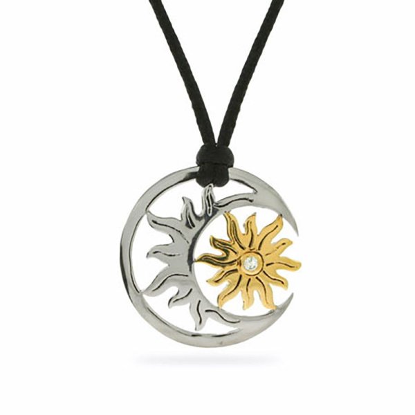 Кулон в виде солнца и Луны