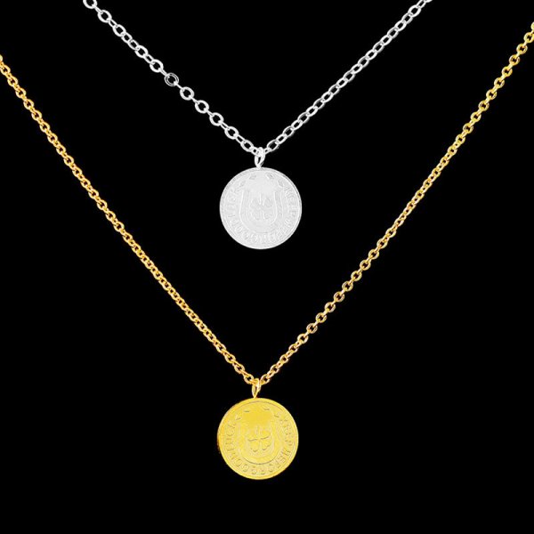 Колье монетки серебро