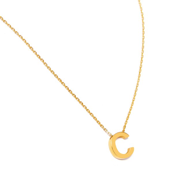 Золотая цепочка с буквой а