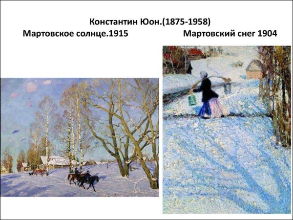 Юон мартовское солнце