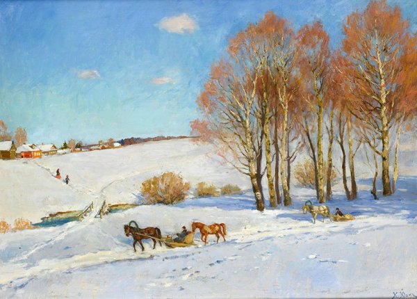 План сочинения по картине мартовское солнце