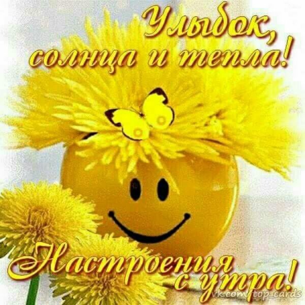 Смайлик с пожеланием хорошего дня
