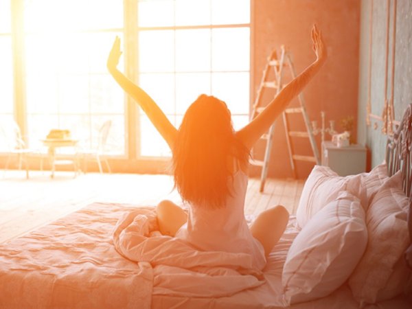 Девушка проснулась