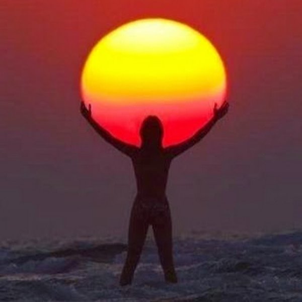 Лучи солнца на закате