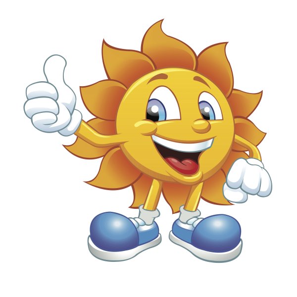 Солнышко с руками и ногами