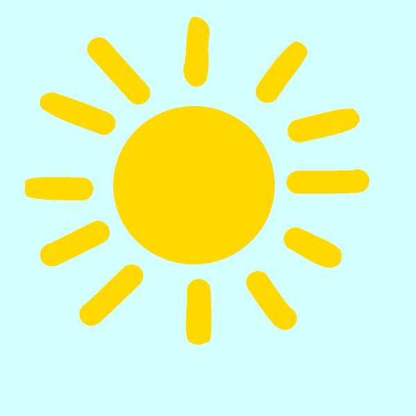 Нарисовать солнышко