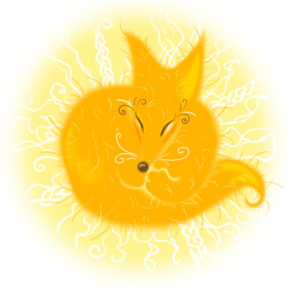 Лисенок на солнышке