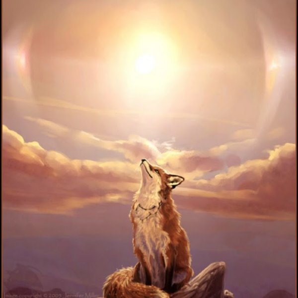 Лиса в снегу