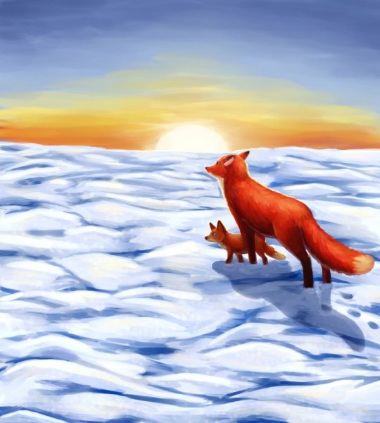 Лисенок щурится