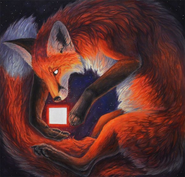 Милые пушистые лисички