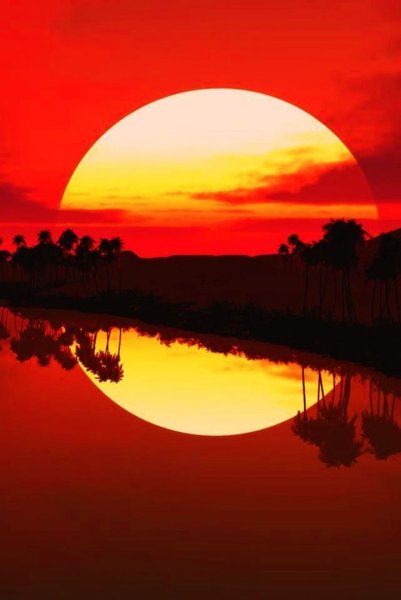 Багровое солнце