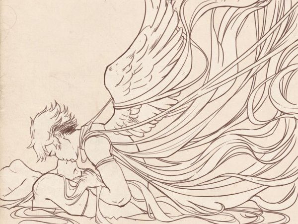 Человек летит на крыльях